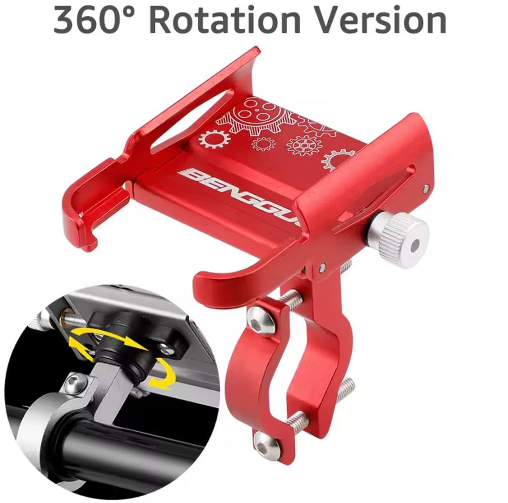 Bike Phone Holder 360 Rotation Bicycle Phone Holder for 4.7-7.0 inch Devices Motorcycle Handlebar Mobile Phone Stand