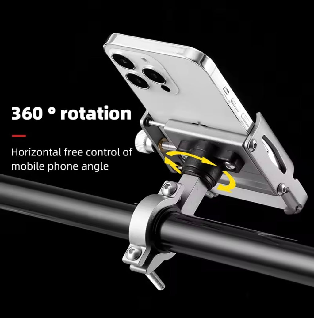 Bike Phone Holder 360 Rotation Bicycle Phone Holder for 4.7-7.0 inch Devices Motorcycle Handlebar Mobile Phone Stand