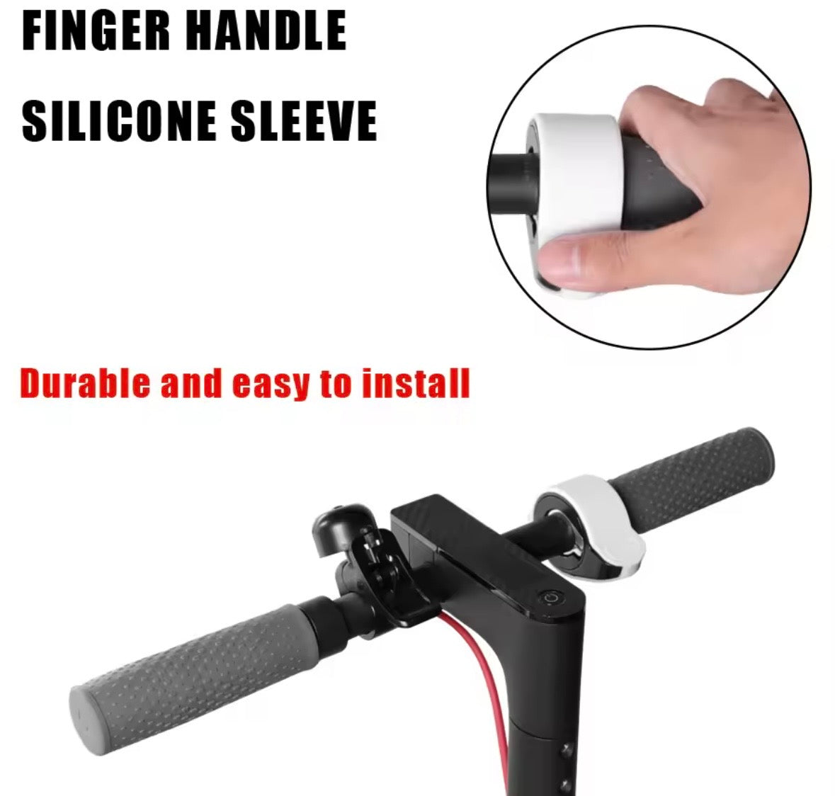Electric scooter Handelbar silicone sleeve for Ninebot Es1 ES2 Es4 /Max G30.